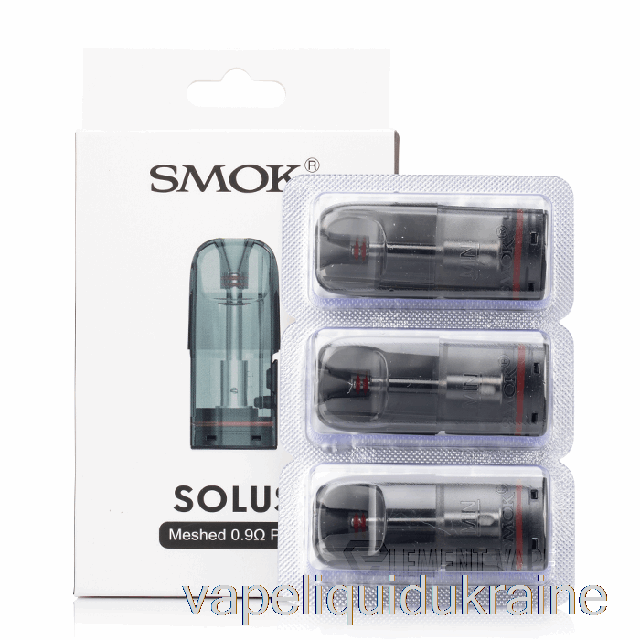 Vape Liquid Ukraine SMOK SOLUS Replacement Pods 0.9ohm Meshed Pods